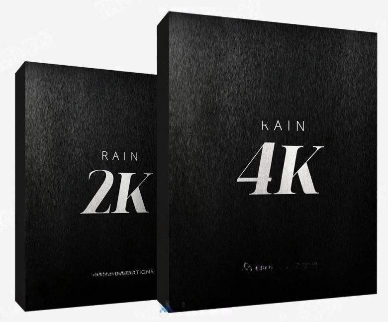 50组4K蓝光暴雨下雨雨滴特效视频素材 百度网盘下载-早彩素材网